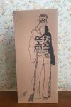 Mattel - Barbie - BMR1959 - Black and white logo hoodie, yellow logo tape track pants - Doll